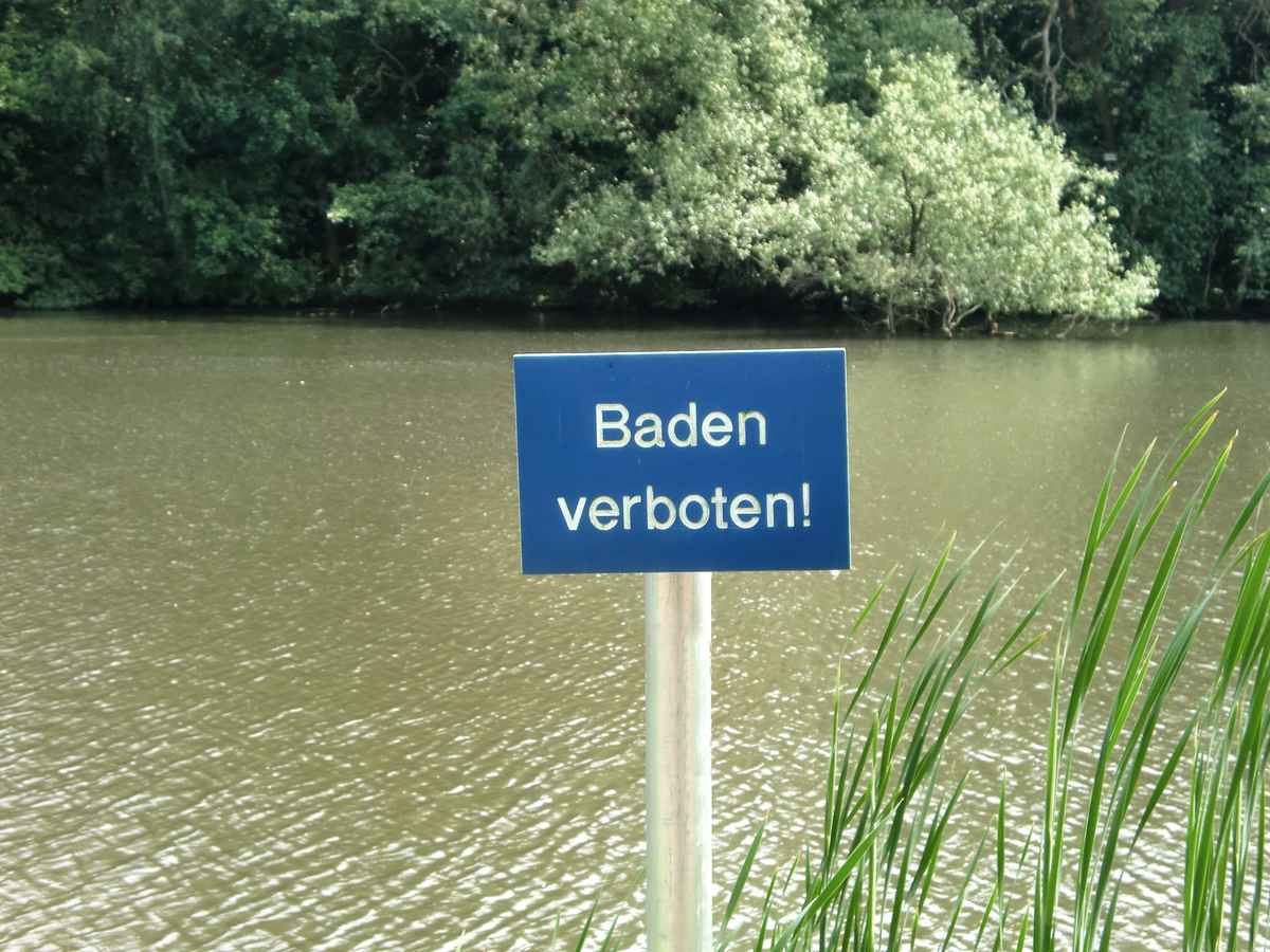 Baden verboten
