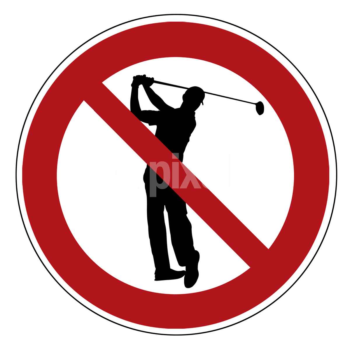 Golfen verboten