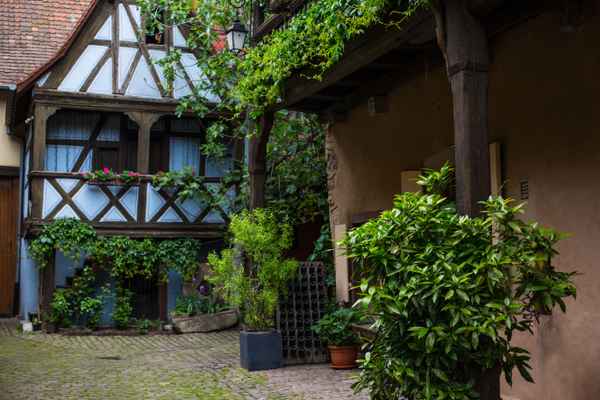 Fachwerkhaus - blau-grüne Idylle