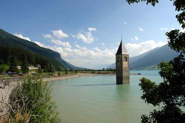 Reschensee mit Kirchturm #1