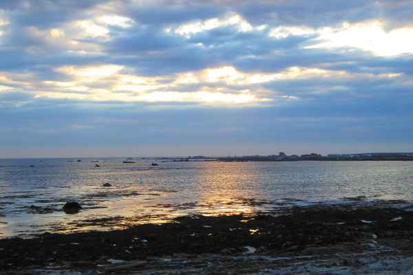 Blaue Stunde bei Ebbe