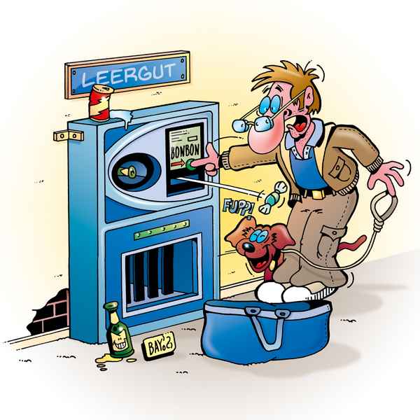 Überraschung am Leergutautomaten