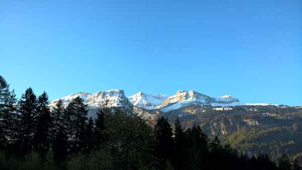 Blick auf die Berge