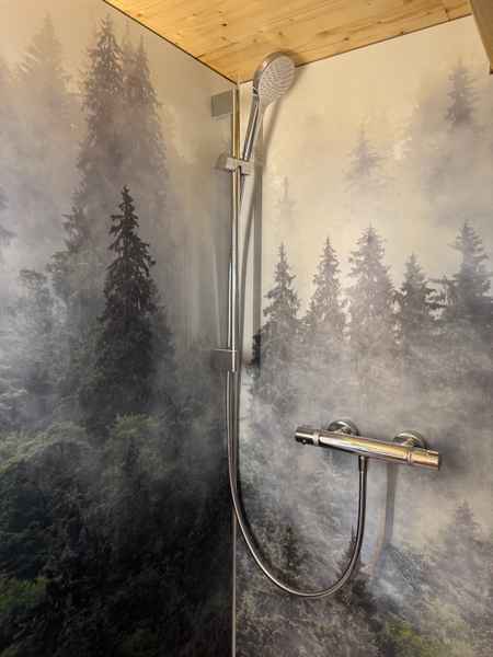 Dusche im Tiny-Haus