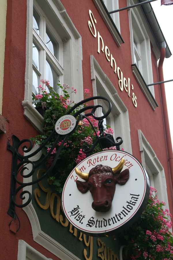 Wirtshausschild "Zum Roten Ochsen" Heidelberg