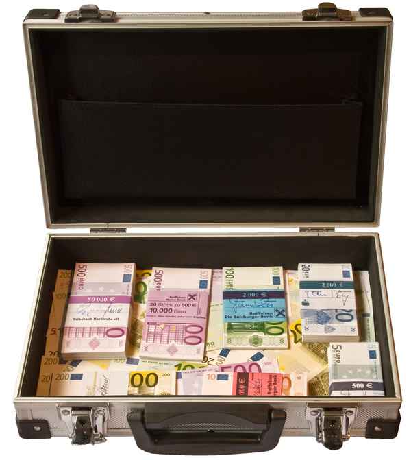 Koffer voller Geld