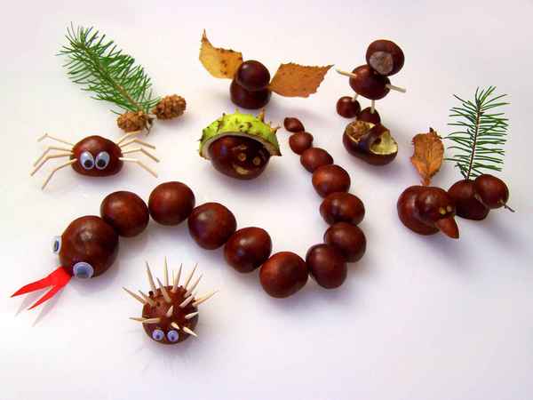 Kastanien - Bastelspass