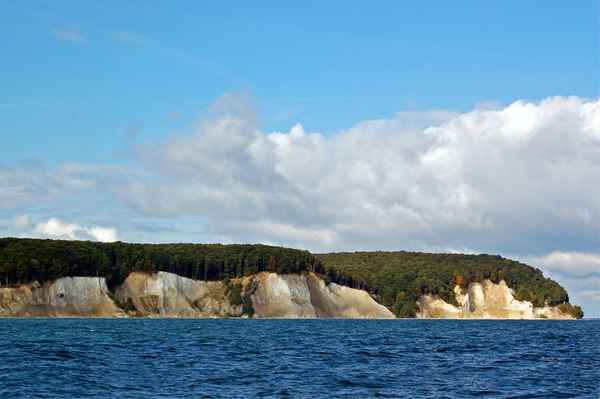 Die Kreidefelsen in Jasmund auf Rügen