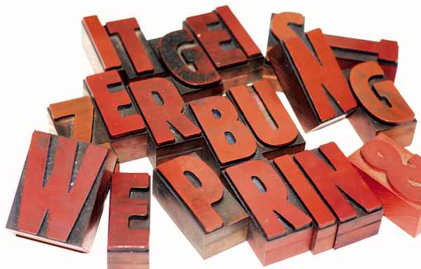 Buchstaben, Druck, Satz