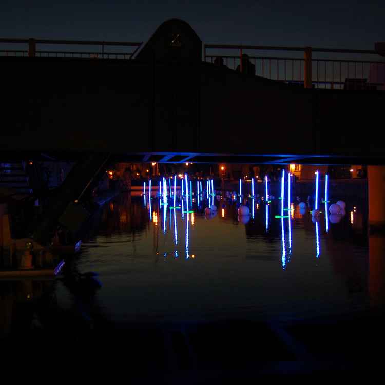 Lichtinstallation Ozeaneum Stralsund