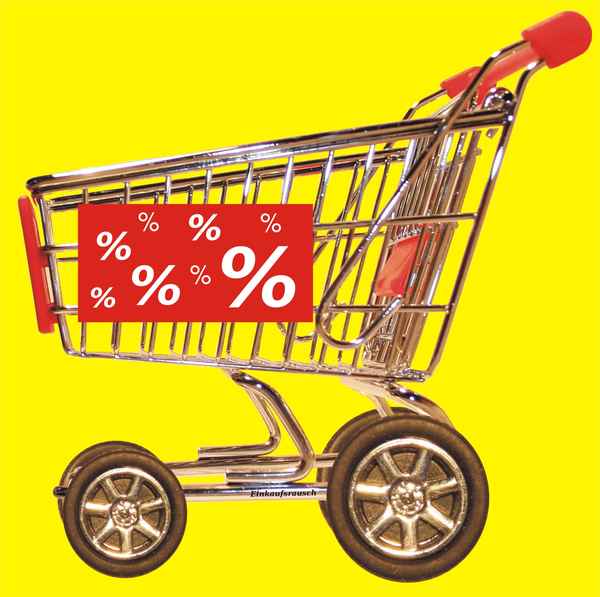 Einkaufswagen %
