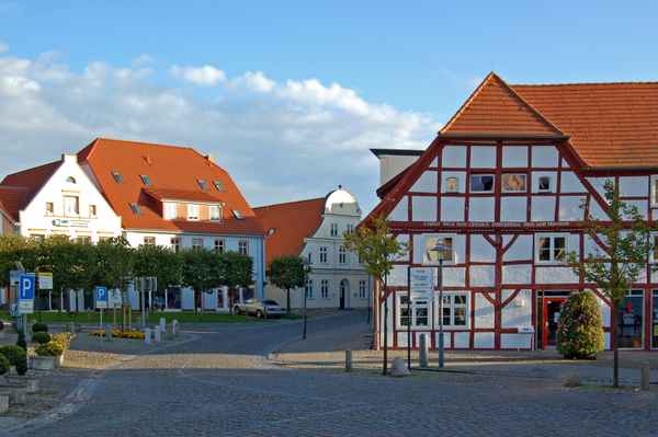 Marktplatz in Bergen auf Rügen