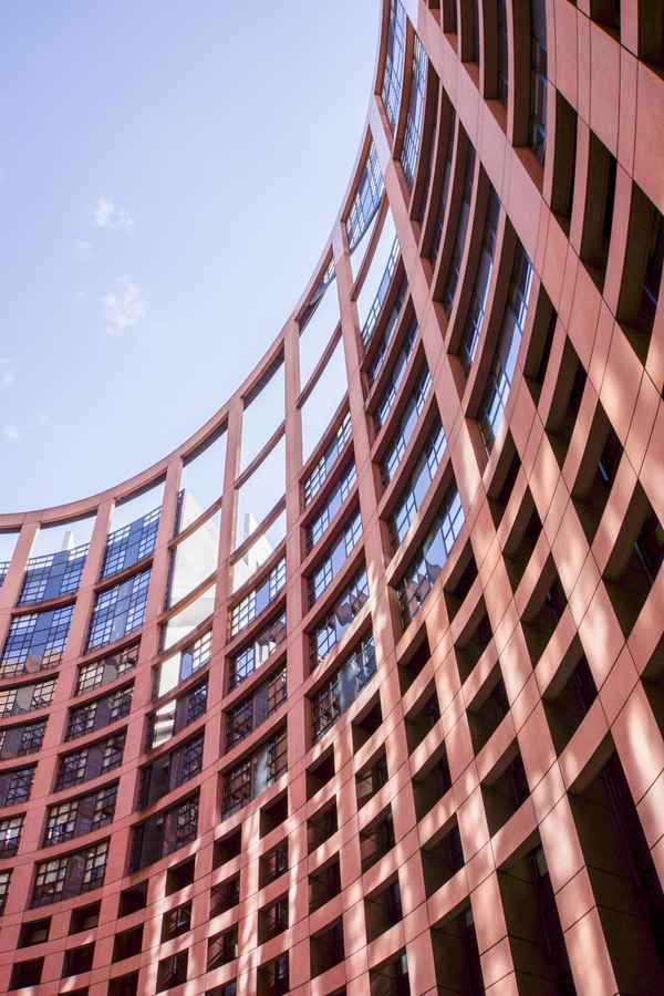 Europa-Parlament Straßburg innen - hoch