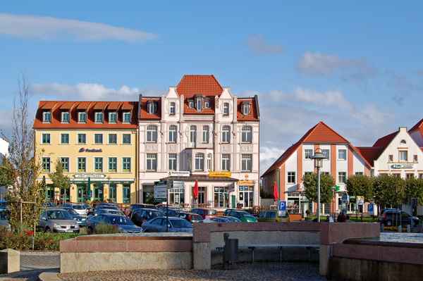Marktplatz in Bergen auf Rügen