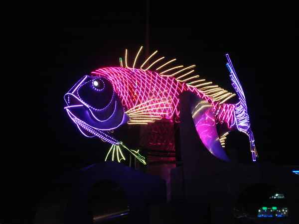 Gwangalli Beach bei Nacht