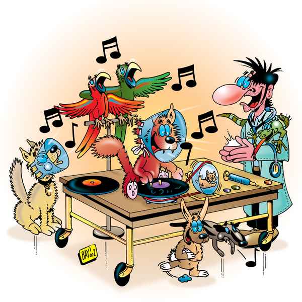 Techno beim Tierarzt