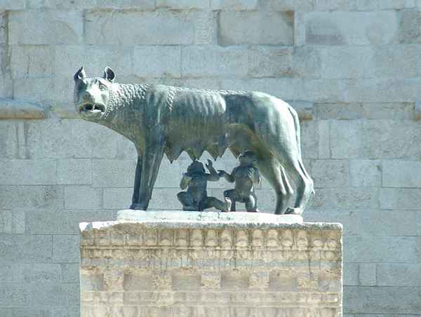 Romulus und Remus in Aquilea/Italien
