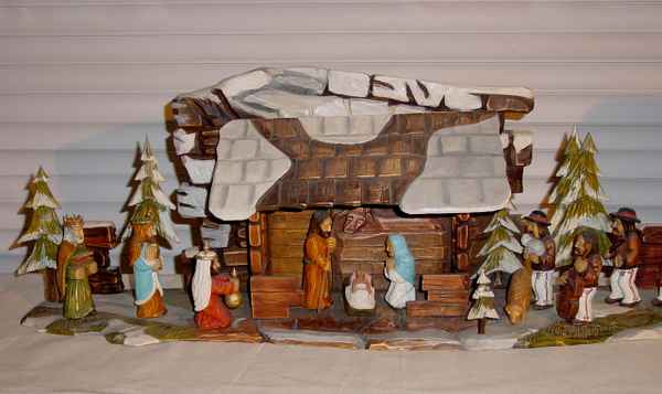 Winterliche Krippe