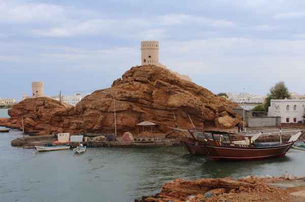 Oman -Schiffe bei Sur