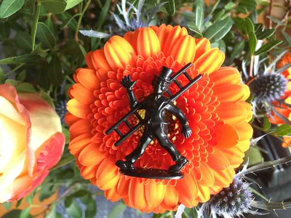 Glücksbringer auf Gerbera