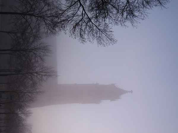 Magdeburger Dom bei Nebel