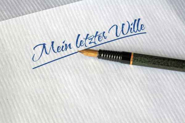 Letzter Wille (ohne Hand)