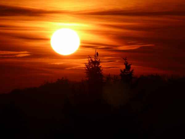 die Sonne geht unter