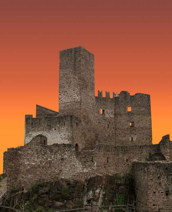 Abendstimmung auf Schloss Hocheppan (Südtirol)
