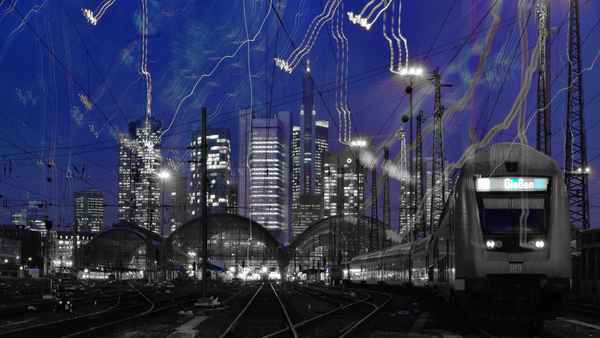 Frankfurts blaue Stunde