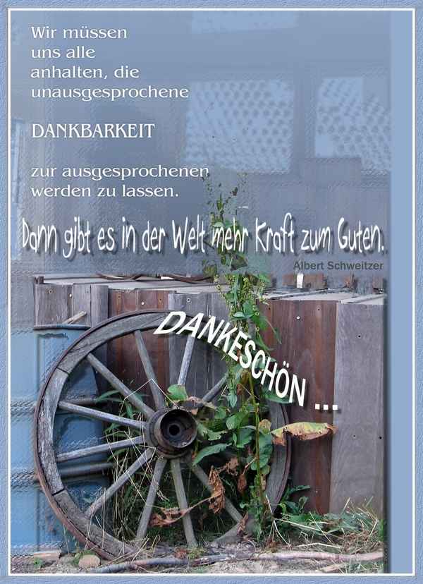 Dankeschön ...