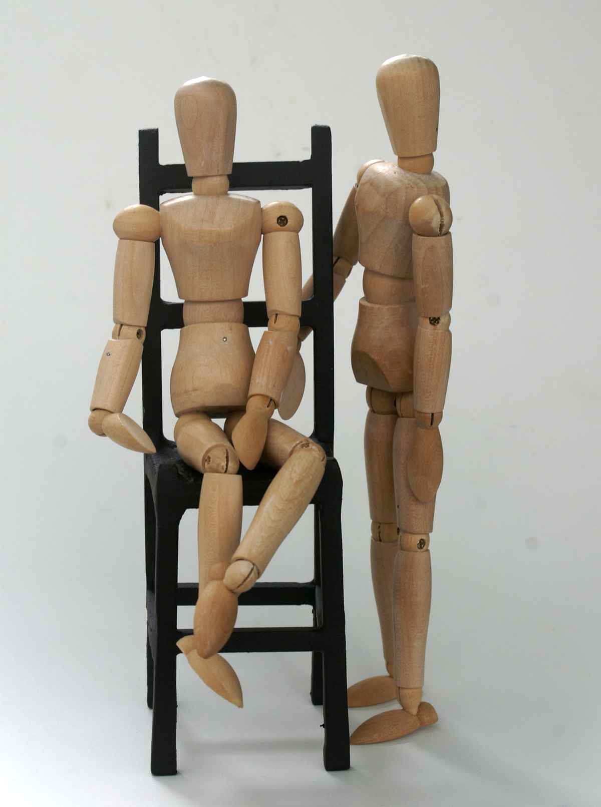 Holzpuppen - Stuhl