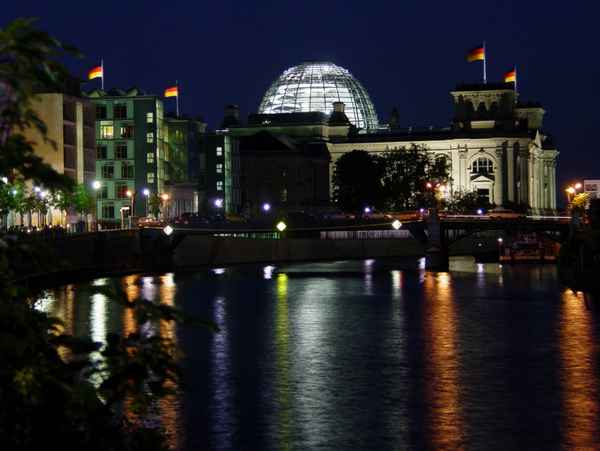 Abend am Bundestag