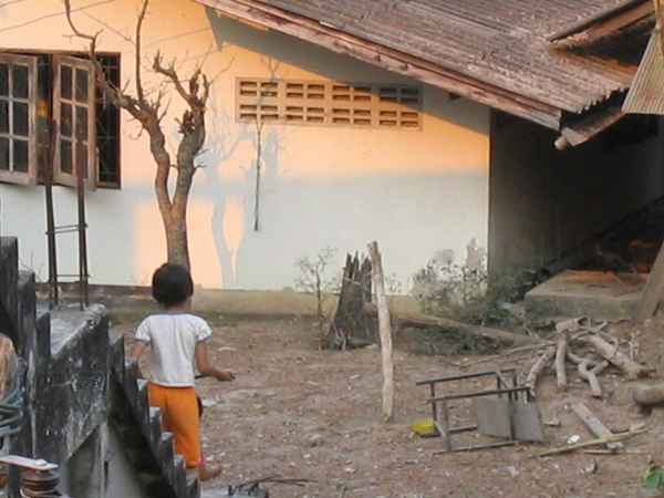 Thailand, Chiang Mai, Hinterhof