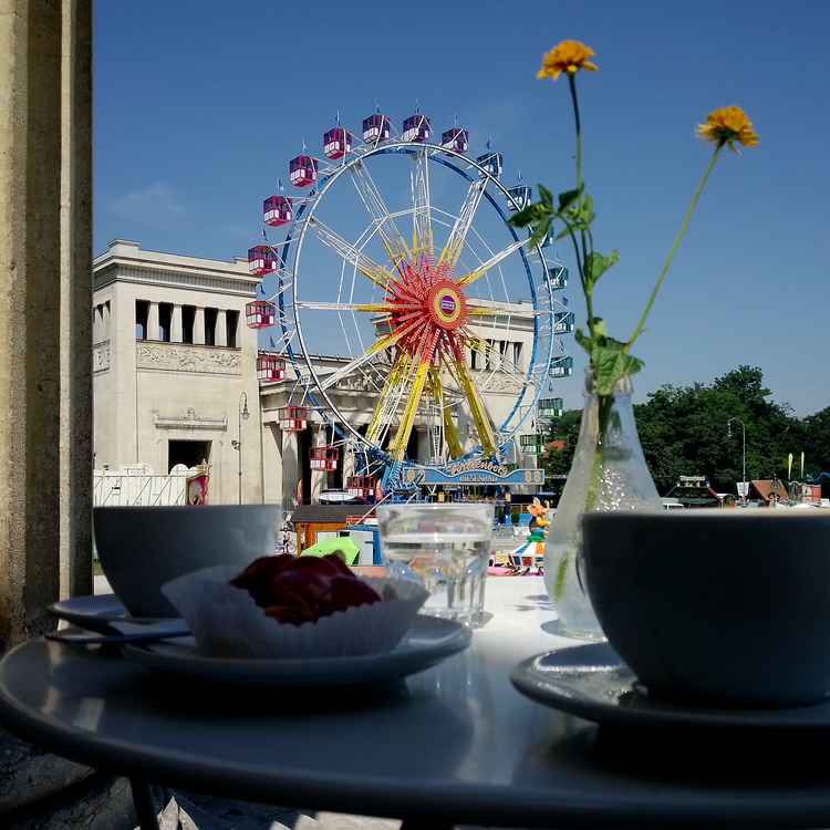 Kaffeepause mit Abstand...