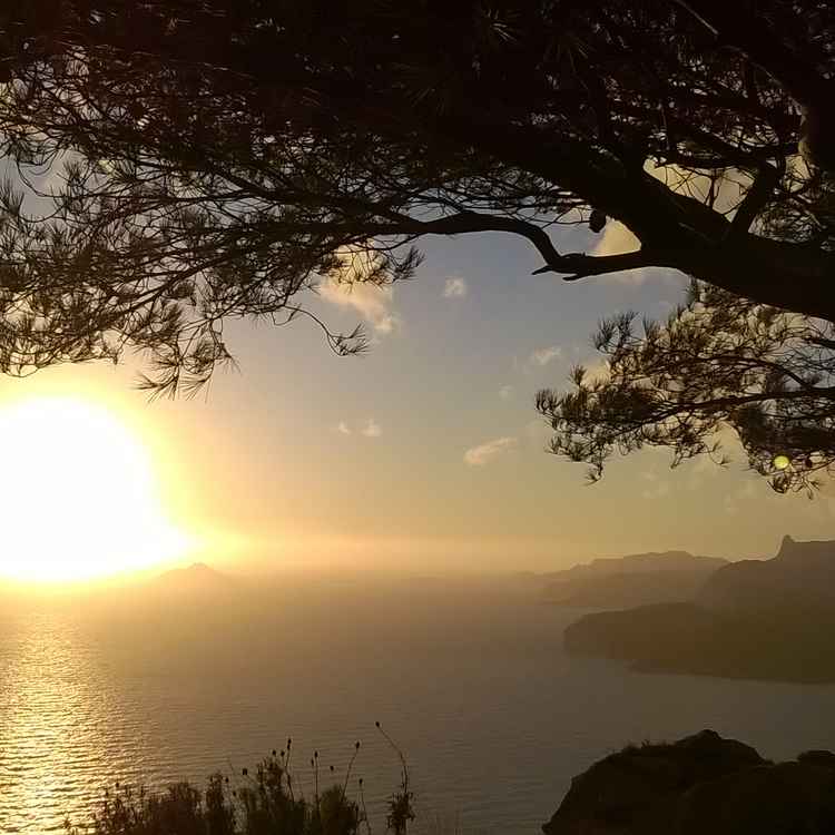 Sonnenuntergang in Südfrankreich