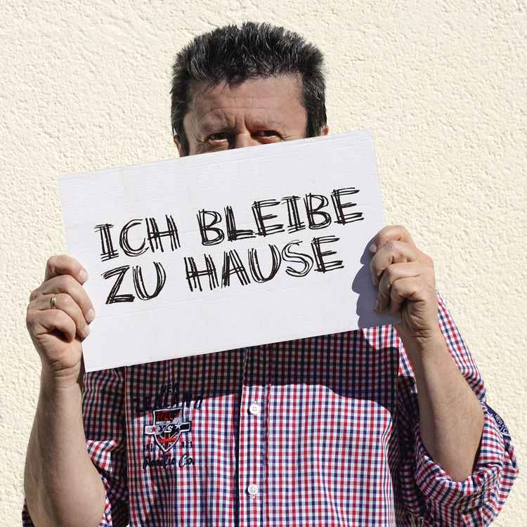 Ich bleibe zu Hause