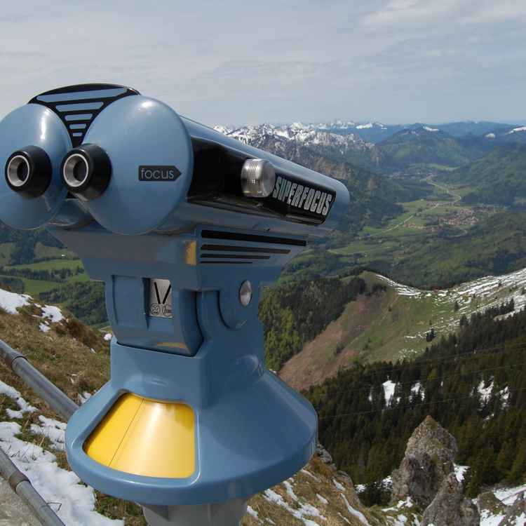 Fernstecher auf dem Wendelstein