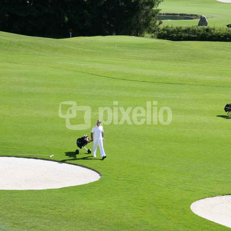 Golfer im Gleichschritt