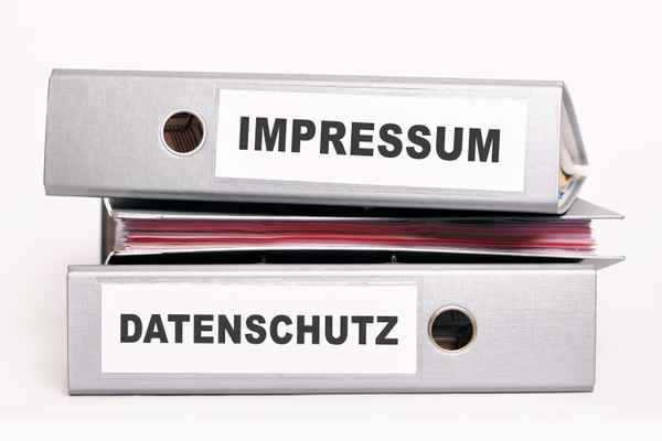 Aktenordner Datenschutz und Impressum