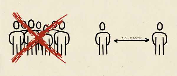 Coronavirus - Abstand halten!