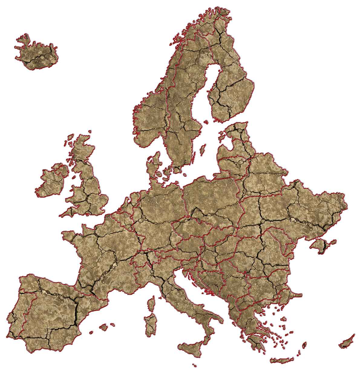 Ausgetrocknetes Europa