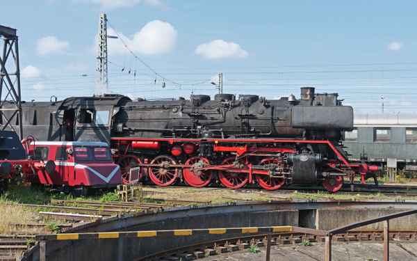 Im Eisenbahnmuseum . . . .