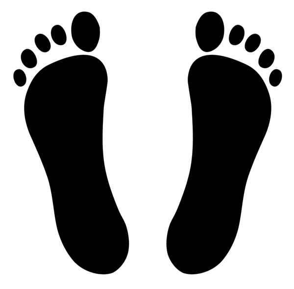 Fußabdrücke | Grafik | Piktogramm
