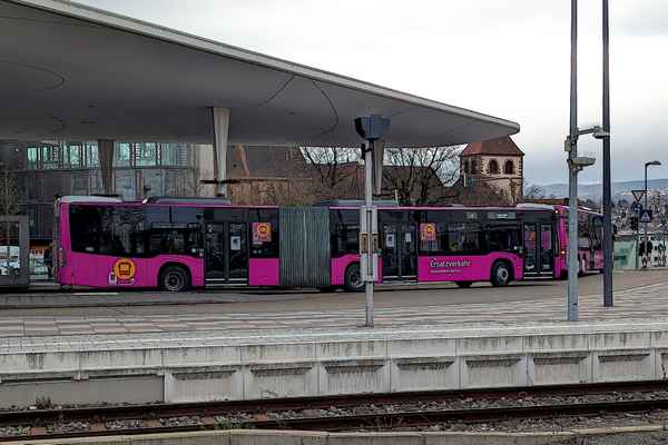 Bahnbaustelle - Schienenersatzverkehr