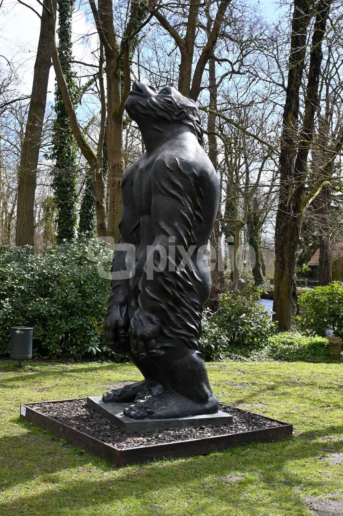 Gorillas auf der Schloßinsel