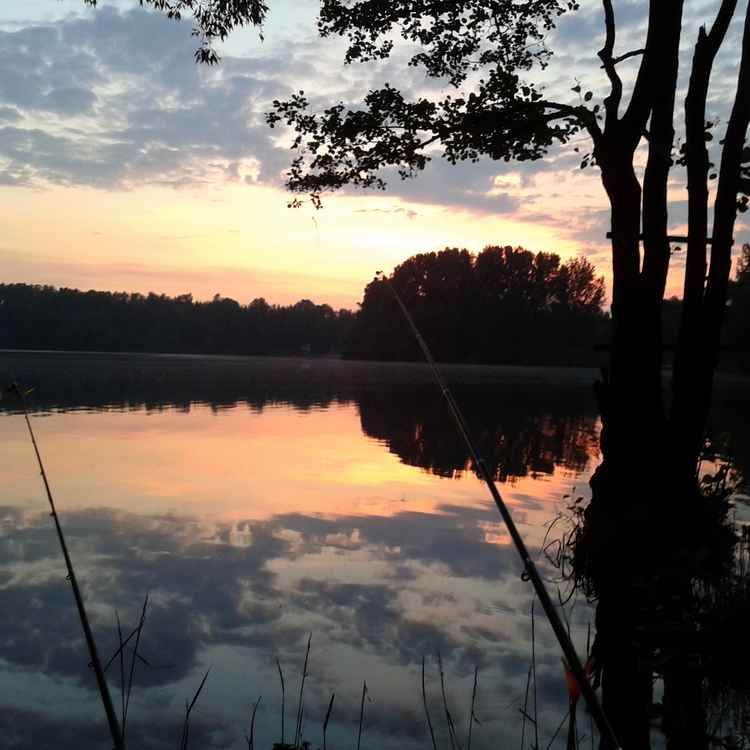 Hobby im Sonnenuntergang