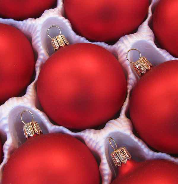Christbaumkugeln rot