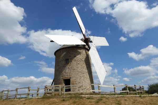 Restaurierte historische Mühle