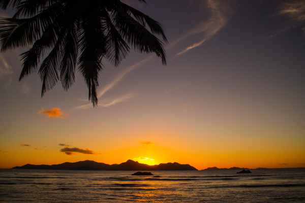 Sonnenuntergang im Paradies - Seychellen