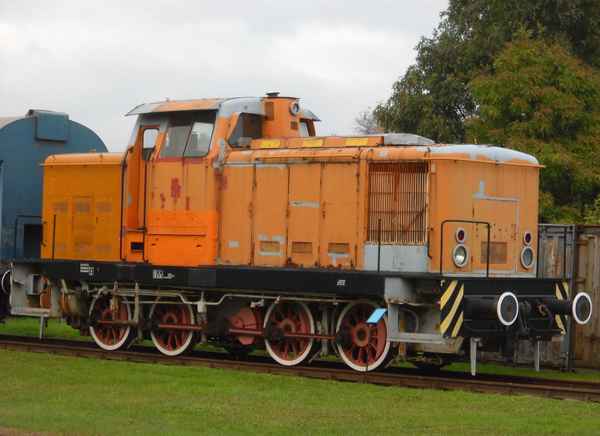 Gramzow/Uckermark - Museums-Diesellok (V 60 der DR)